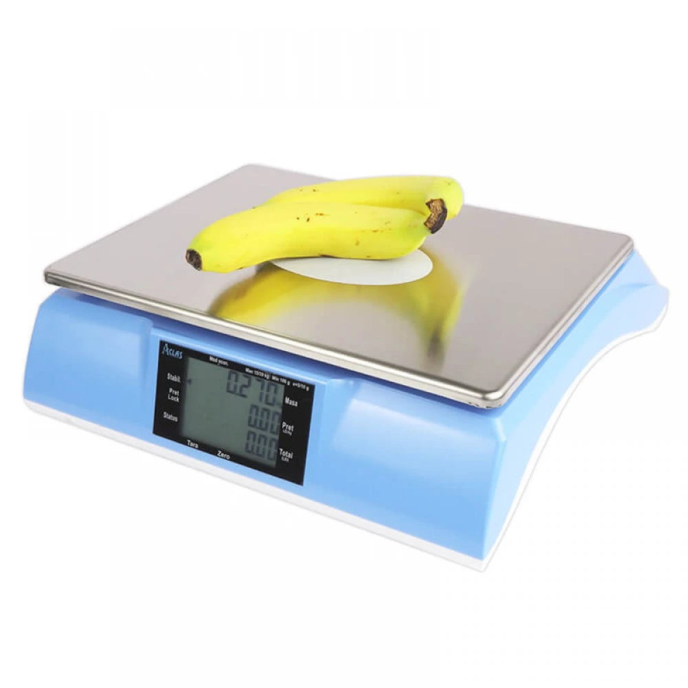 Cantar comercial pentru piata Aclas PS6XB 6/15 Kg, acumulator Li-Ion, power adapter, verificat metrologic