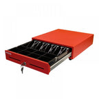 Sertar de bani HS360A, 4B/8M, 6V (RJ11), rosu