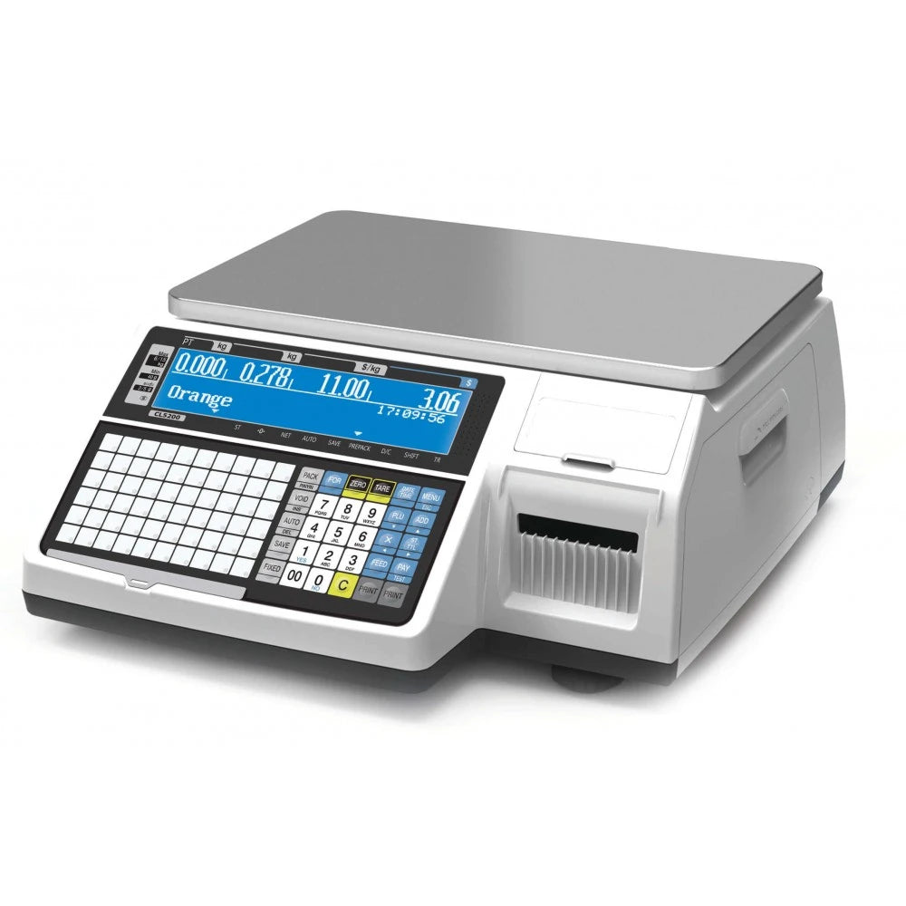 Cantar cu etichetare CAS CL5200 15B 15Kg cu display client, avizat metrologic