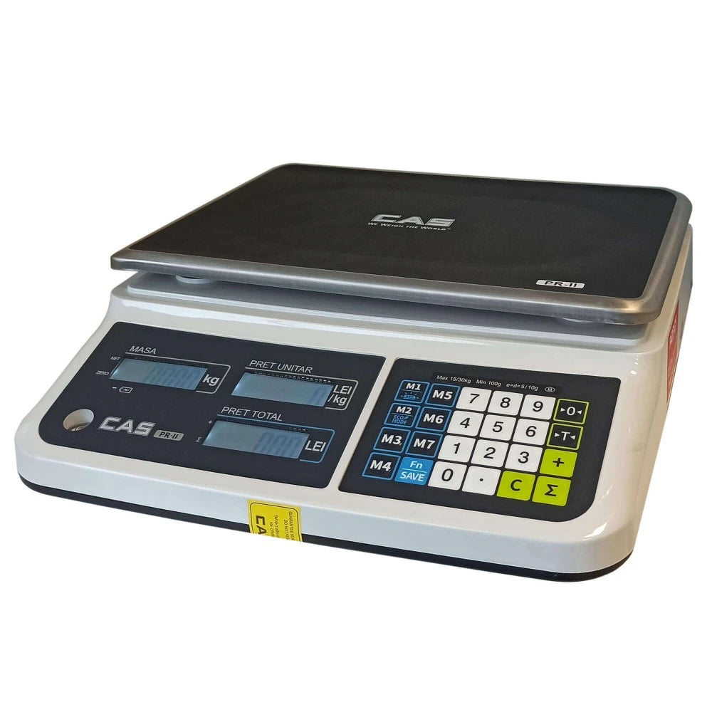Cantar comercial CAS PRII 30CB 15/30 Kg verificat metrologic