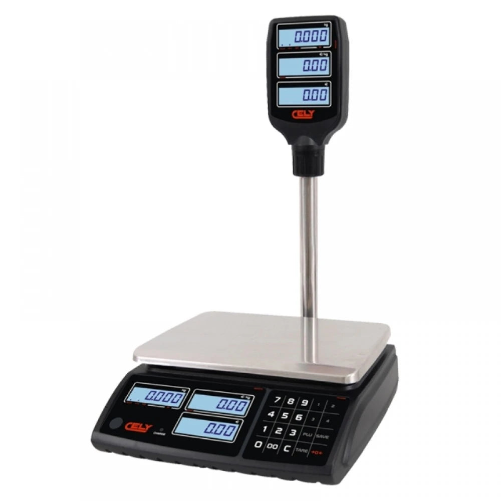 Cantar comercial Cely PI-100S 15CP, 15Kg, RS232, verificat metrologic
