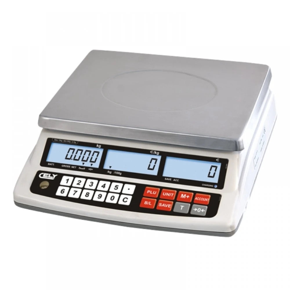 Cantar comercial Cely SPC-S 15CB, 15Kg, RS232, verificat metrologic