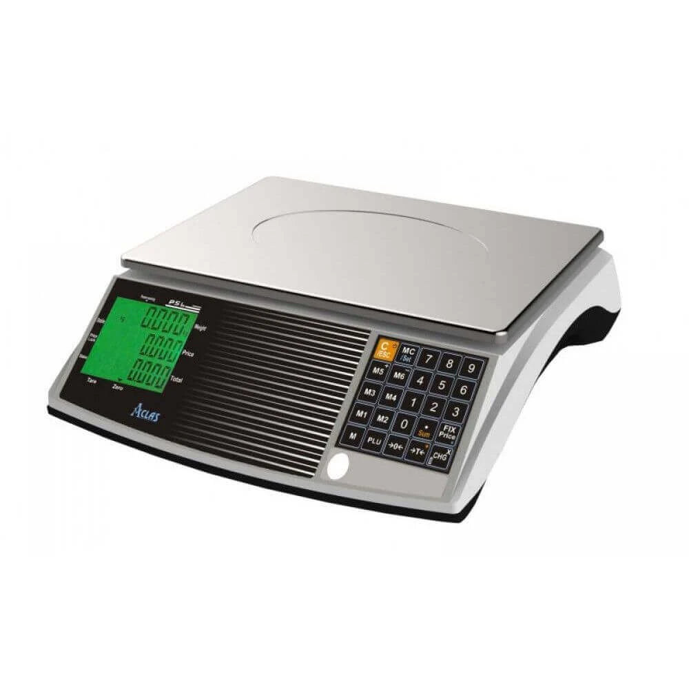 Cantar comercial pentru piata Aclas PS6XB 6/15 kg, verificat metrologic