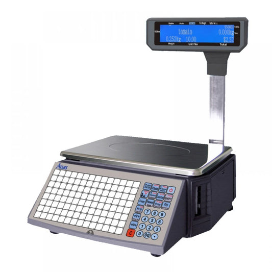 Cantar cu etichetare Aclas LS2K615ERP 15P 15Kg cu display client, verificat metrologic