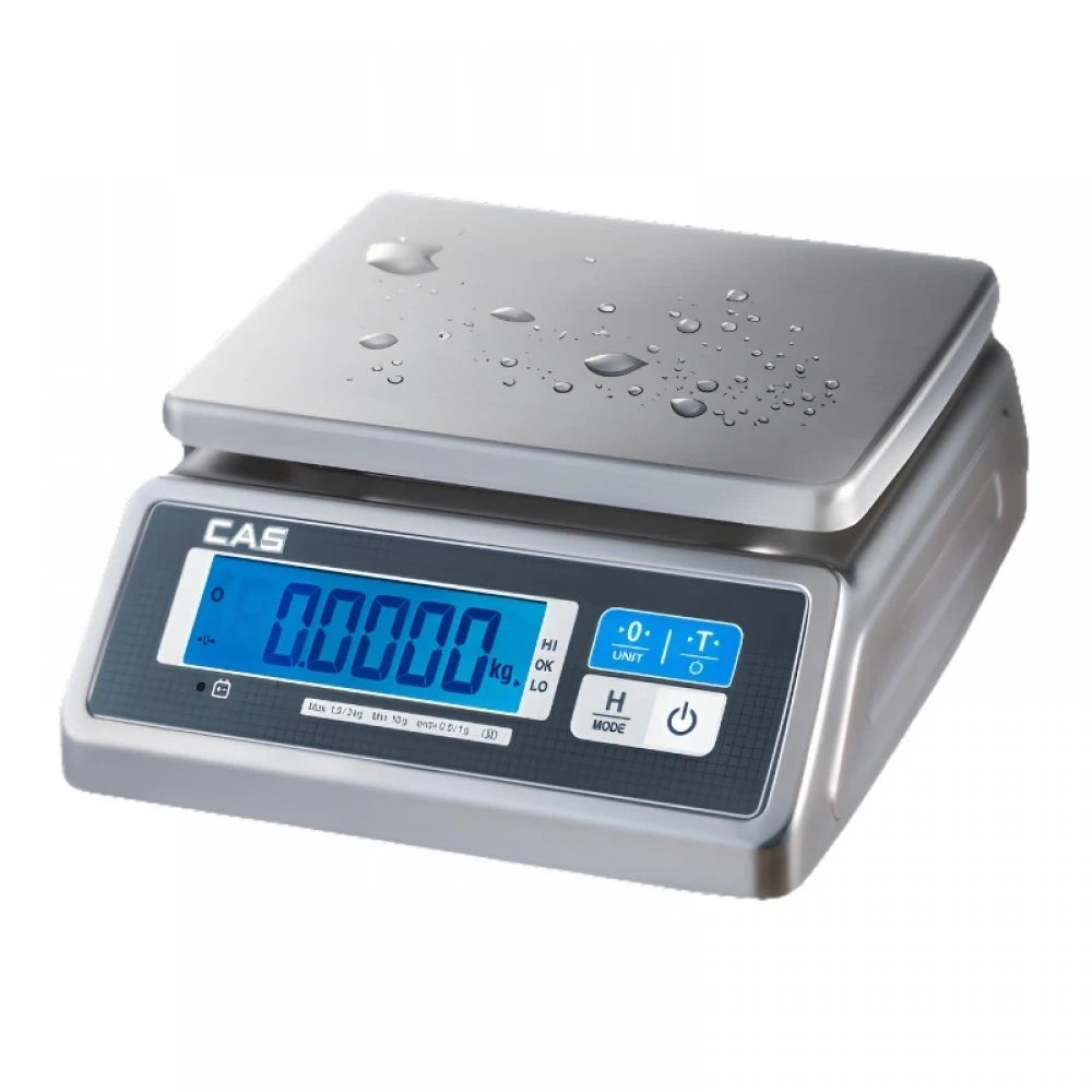 Cantar de verificare cu numarare CAS SWII 15CWS, 15Kg, IP68 (Waterproof), verificat metrologic