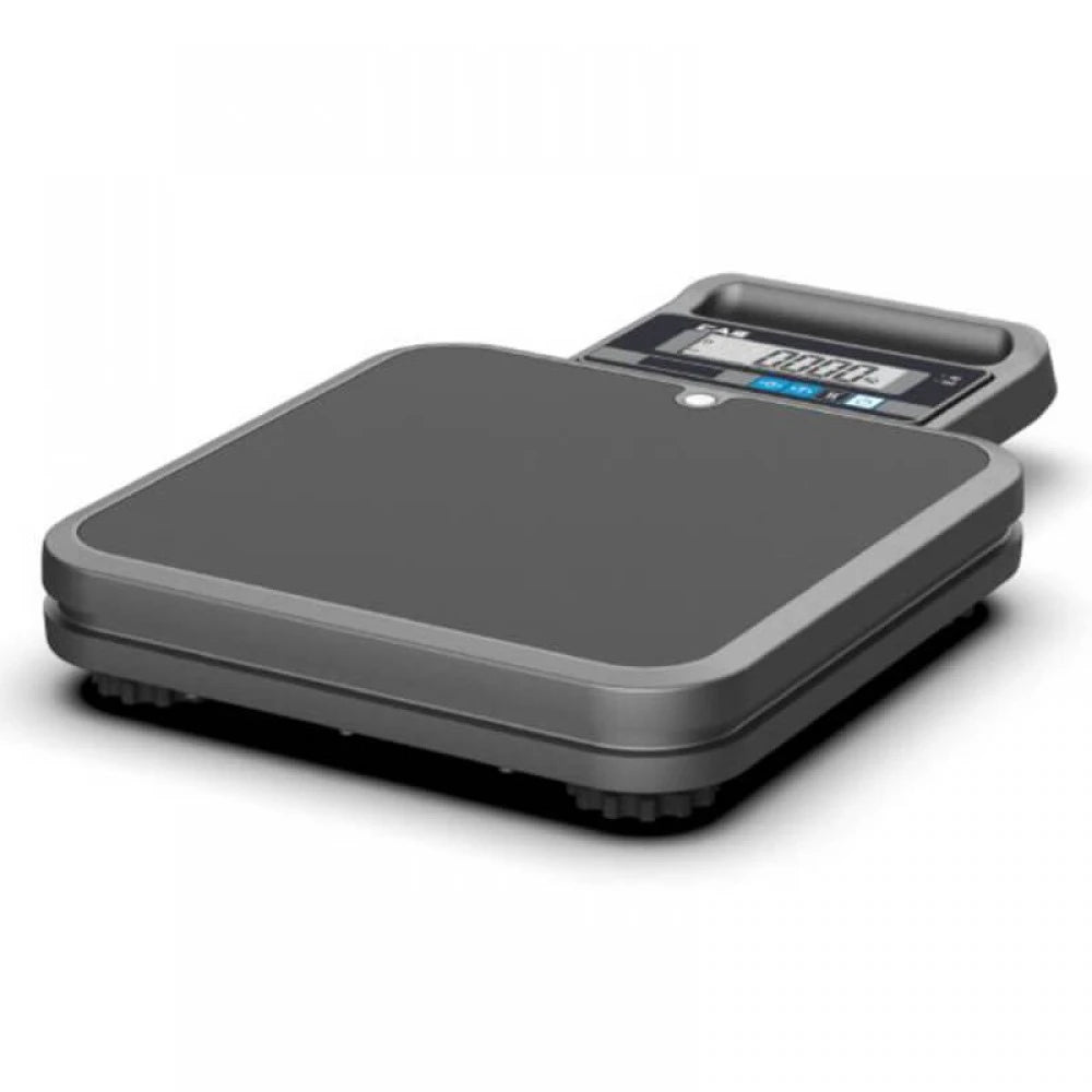 Cantar electronic de tip platforma portabil CAS PBII-150 kg, RS232, verificat metrologic