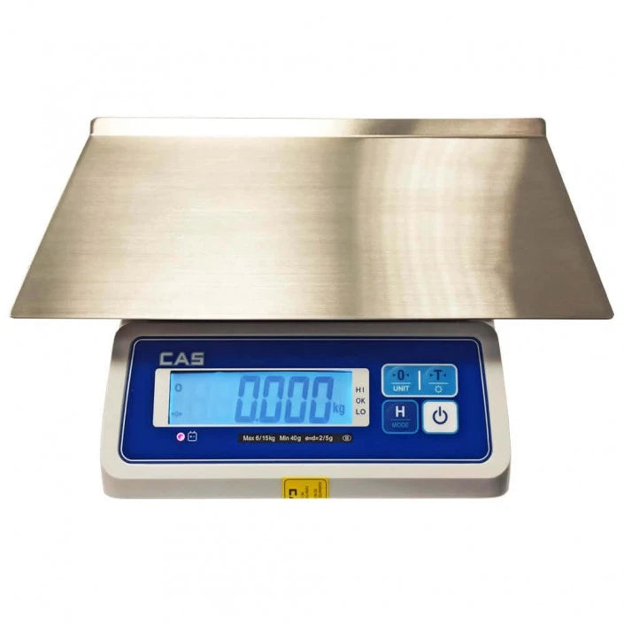 Cantar de verificare cu numarare CAS SWII 15CW 15Kg, cu verificare metrologica, waterproof