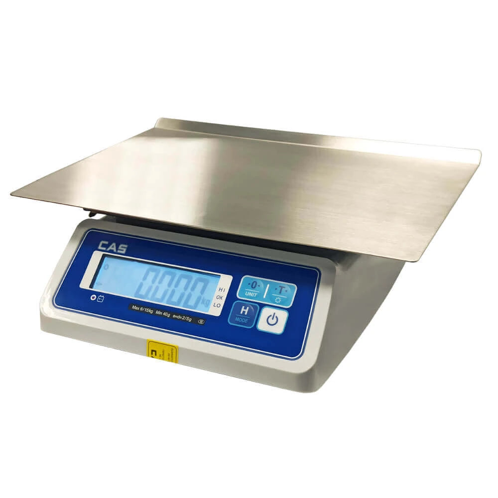 Cantar de verificare cu numarare CAS SWII 15CW 15Kg, cu verificare metrologica, waterproof