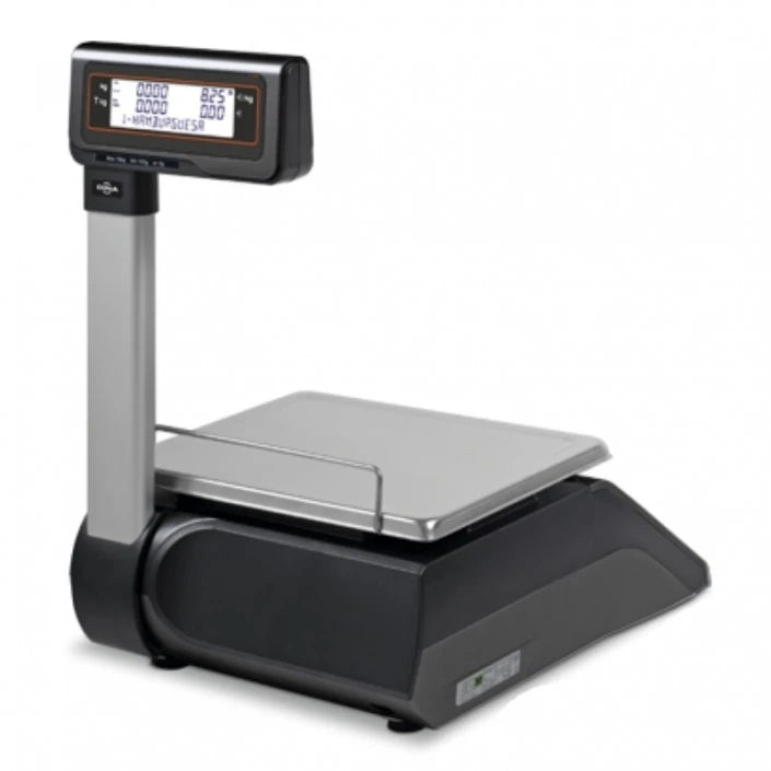 Cantar cu etichetare DINA D545T ALPHA 15P, 15Kg, cu display client, verificat metrologic
