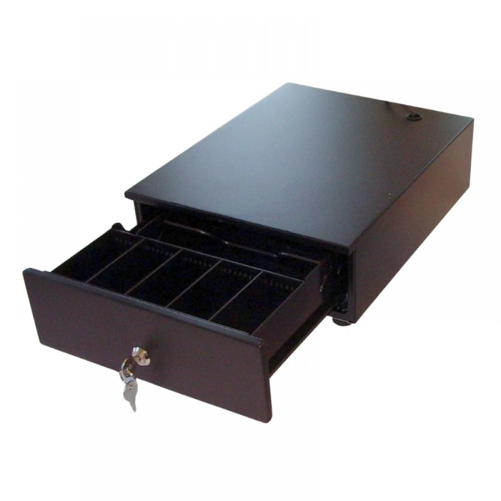 Sertar de bani HS240B, 4B/8M, 6V (RJ11), negru