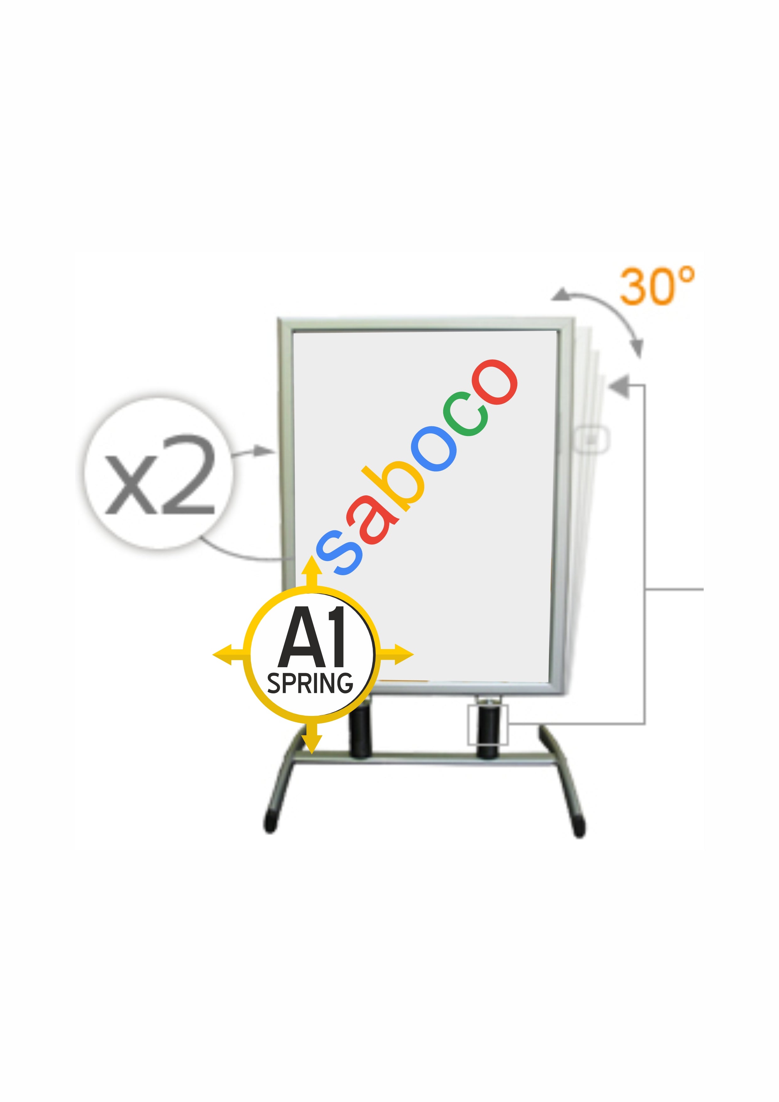 People Stopper DUBLU ( SPRING ) - A1 ( 594 x 841 mm )