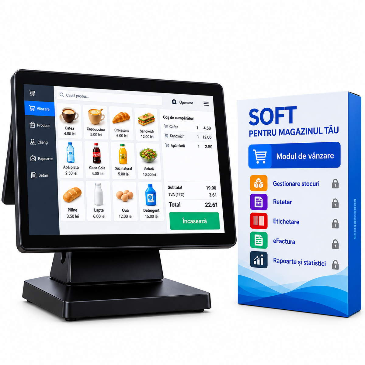 Pachet POS All in One + Software de Vânzare