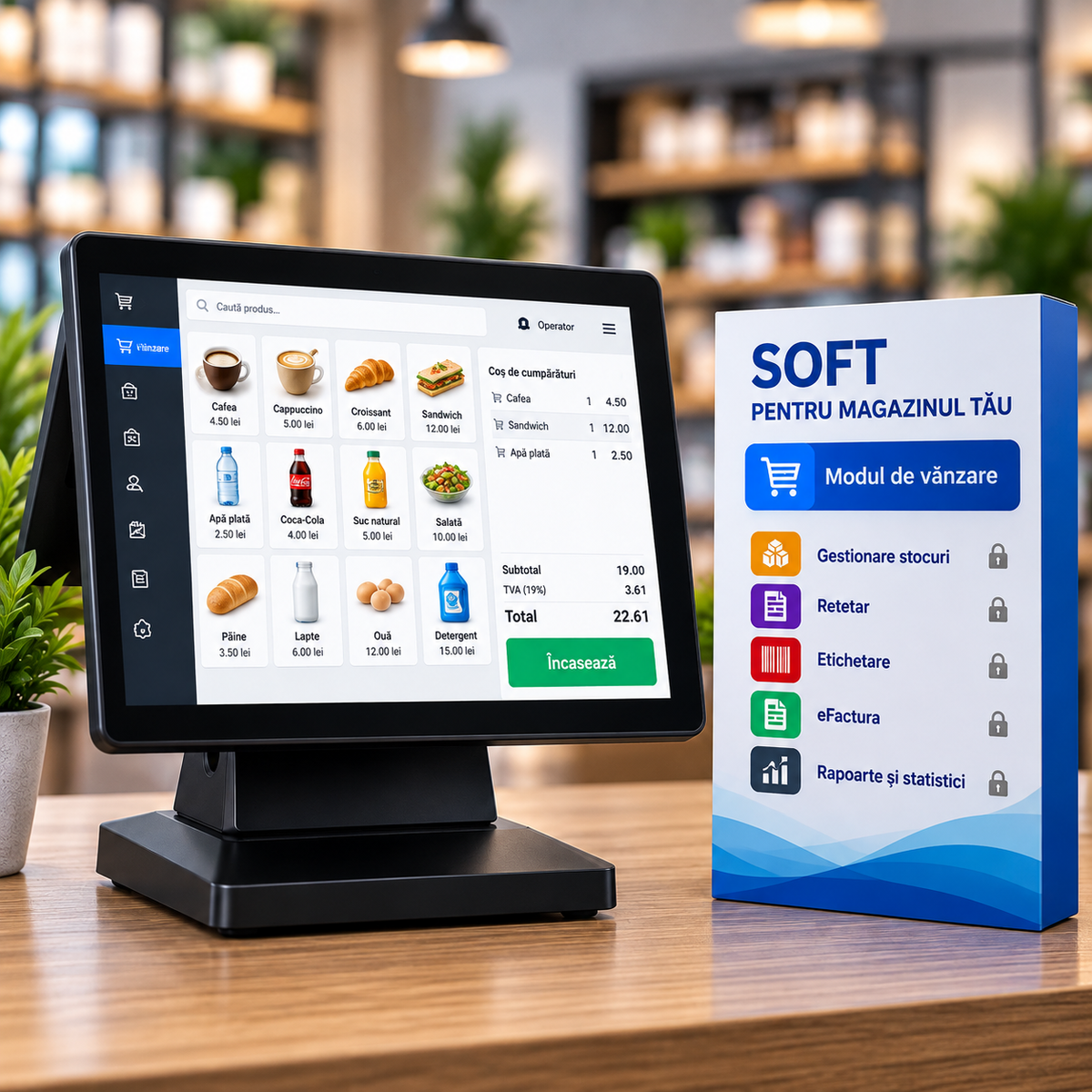Pachet POS All in One + Software de Vânzare