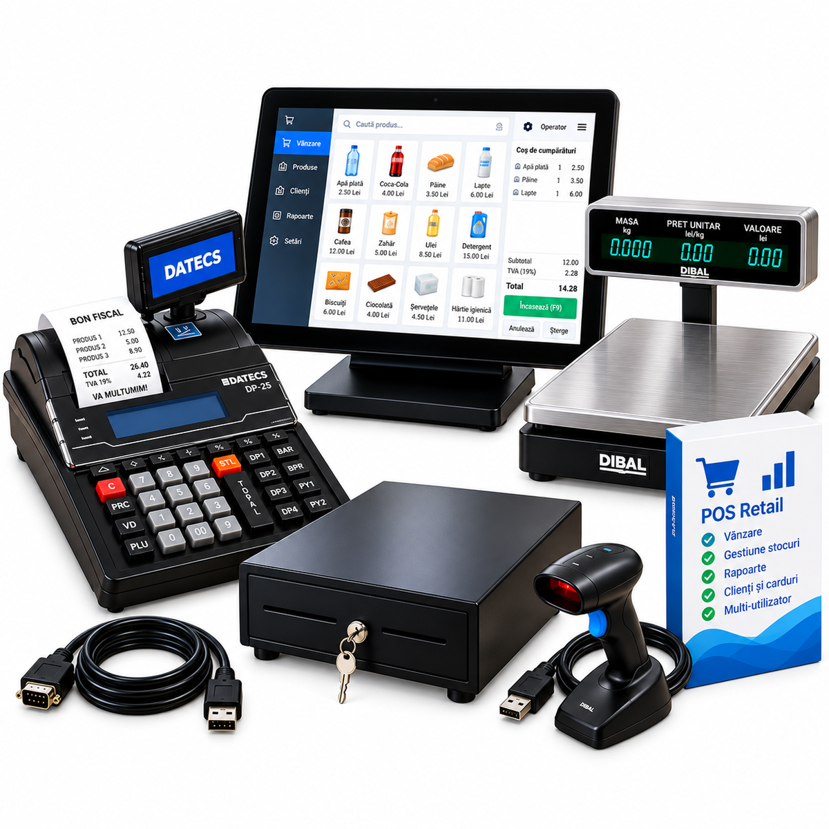Pachet Complet DP25 MX + POS All in One + Software de Vânzare