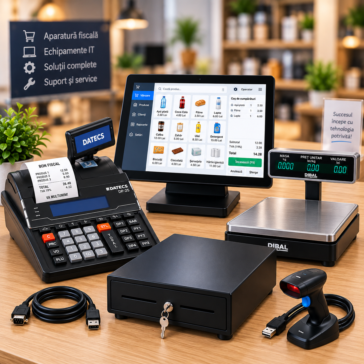 Pachet Complet DP25 MX + POS All in One + Software de Vânzare
