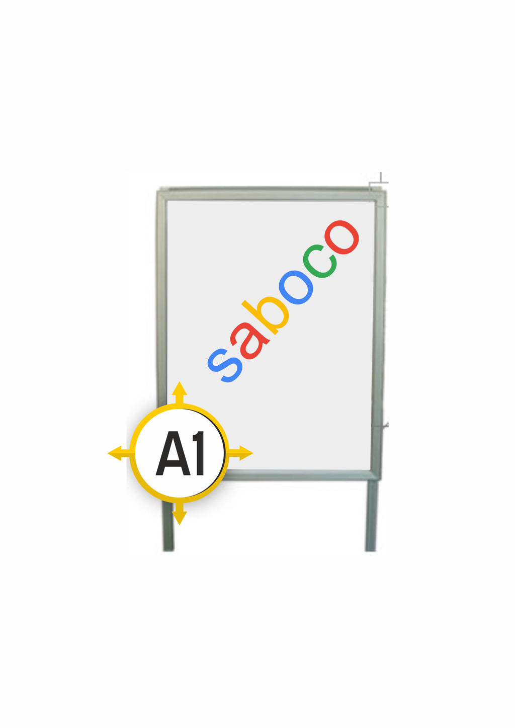 People Stopper DUBLU - A1 ( 594 x 841 mm )