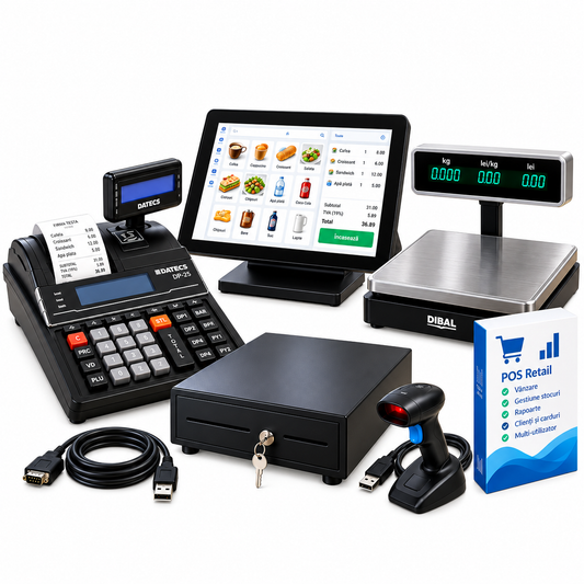 Pachet Complet DP25 MX + POS Tabletă + Cântar Integrat + Software de Vânzare