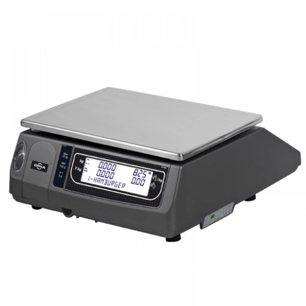 Cantar cu etichetare DINA 500-W025F ALPHA 15B, 15Kg, cu display client, verificat metrologic
