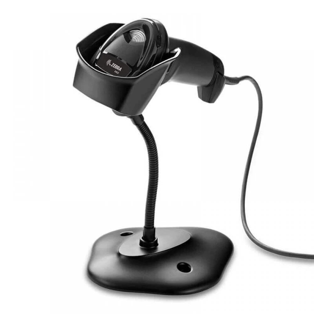 Cititor coduri de bare Zebra Symbol DS2208, 2D, Imager, USB, cu stand
