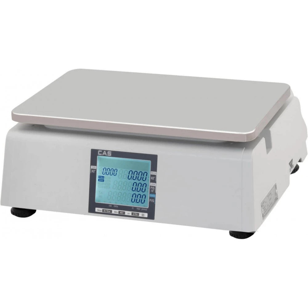 Cantar cu etichetare CAS CL3000 30B 30Kg cu display client, verificat metrologic