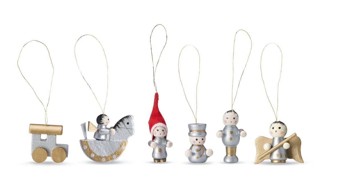 Set 6 decorațiuni de Crăciun