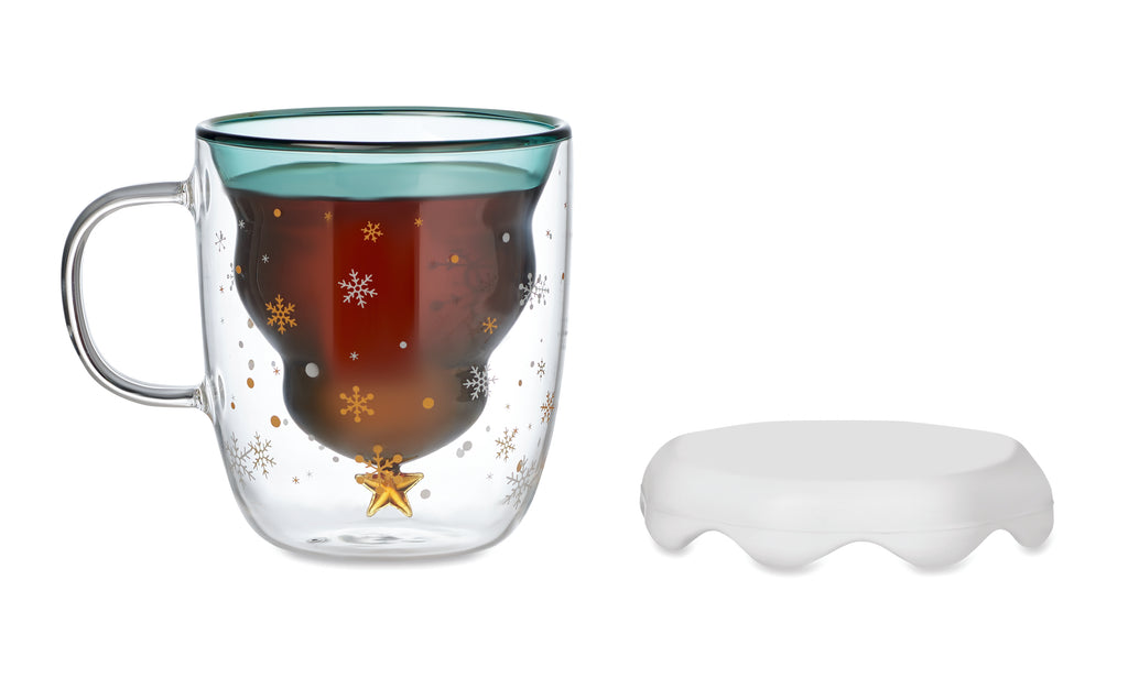 Cană borosilicat perete dublu