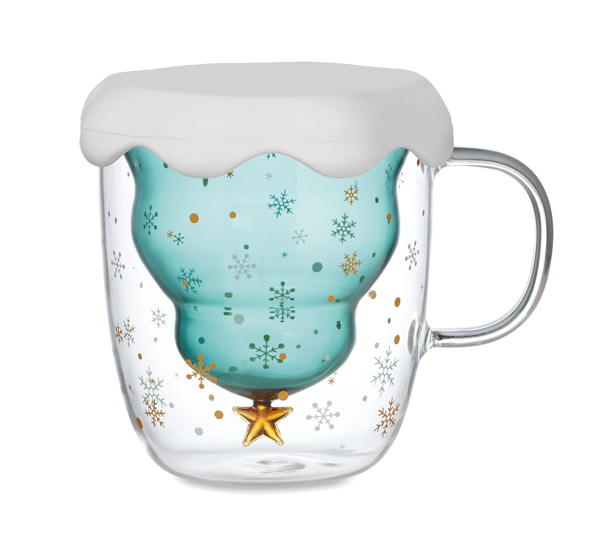 Cană borosilicat perete dublu