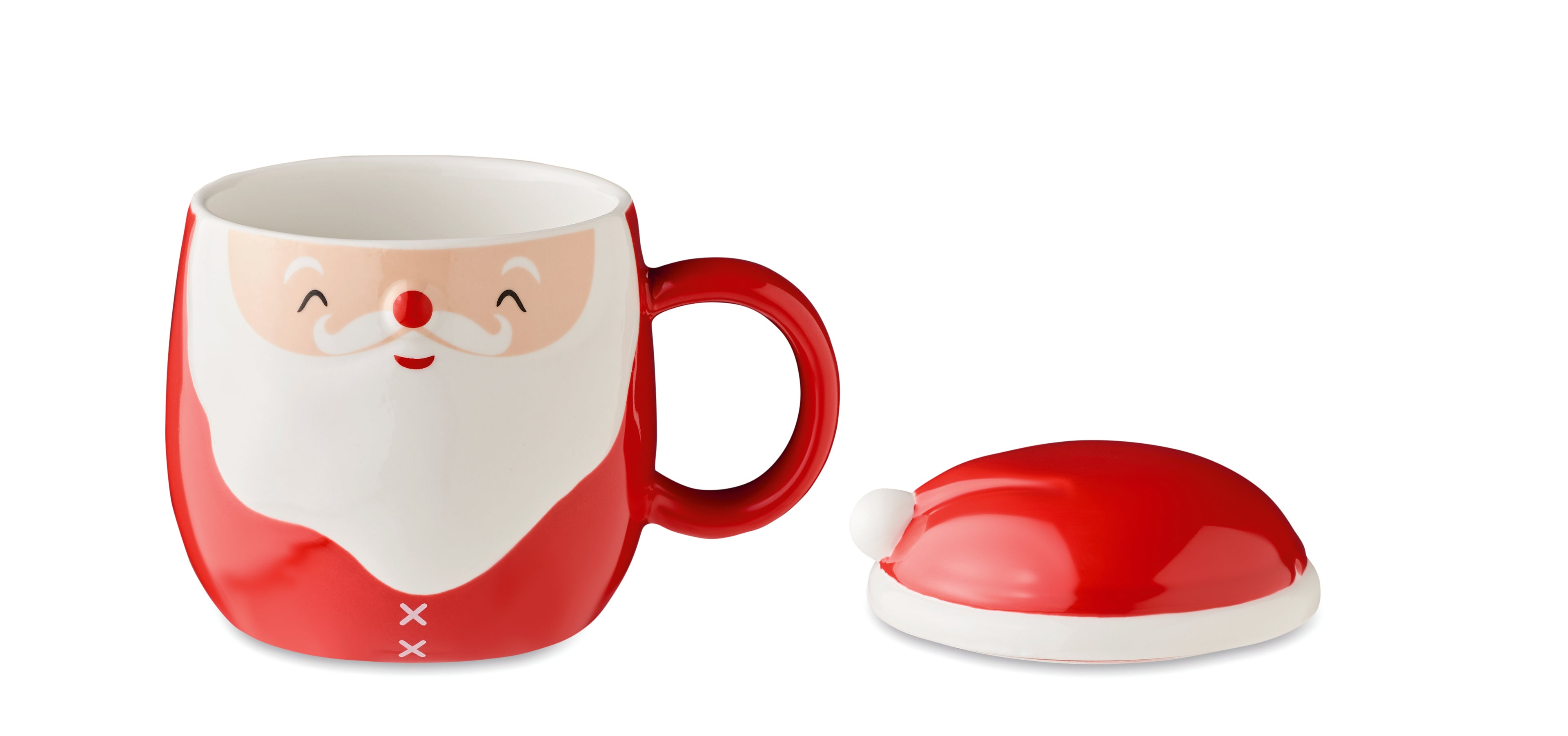 Cană ceramică cu capac 370 ml