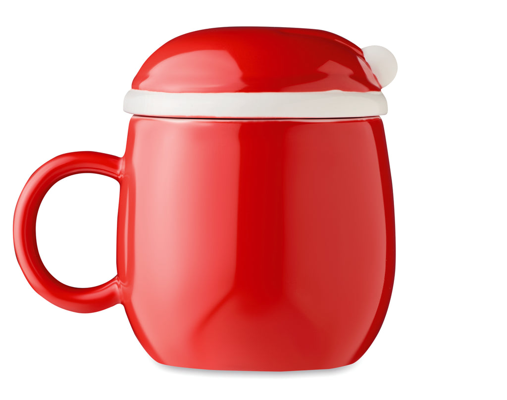 Cană ceramică cu capac 370 ml