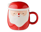 Cană ceramică cu capac 370 ml