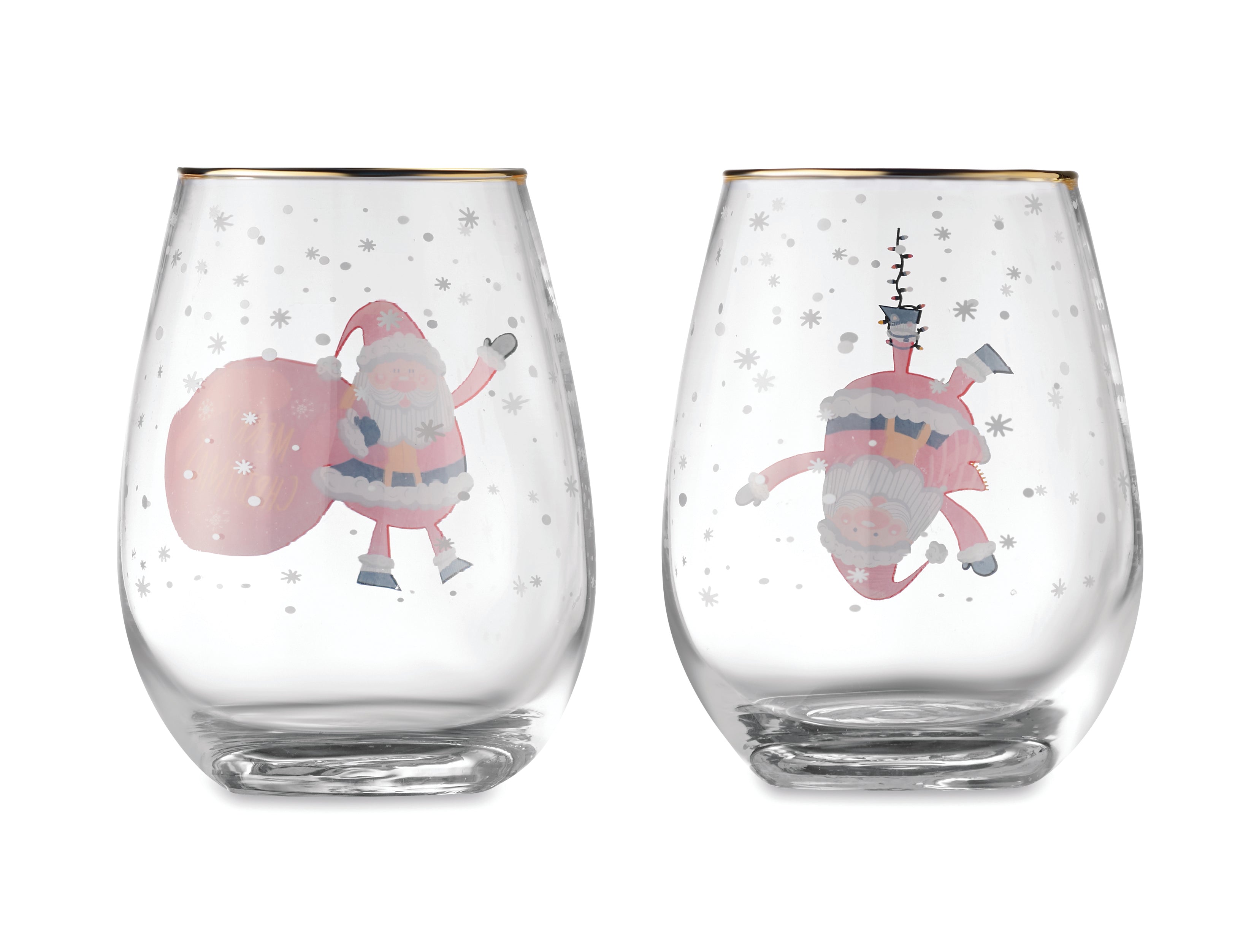 Set de 2 pahare de Crăciun