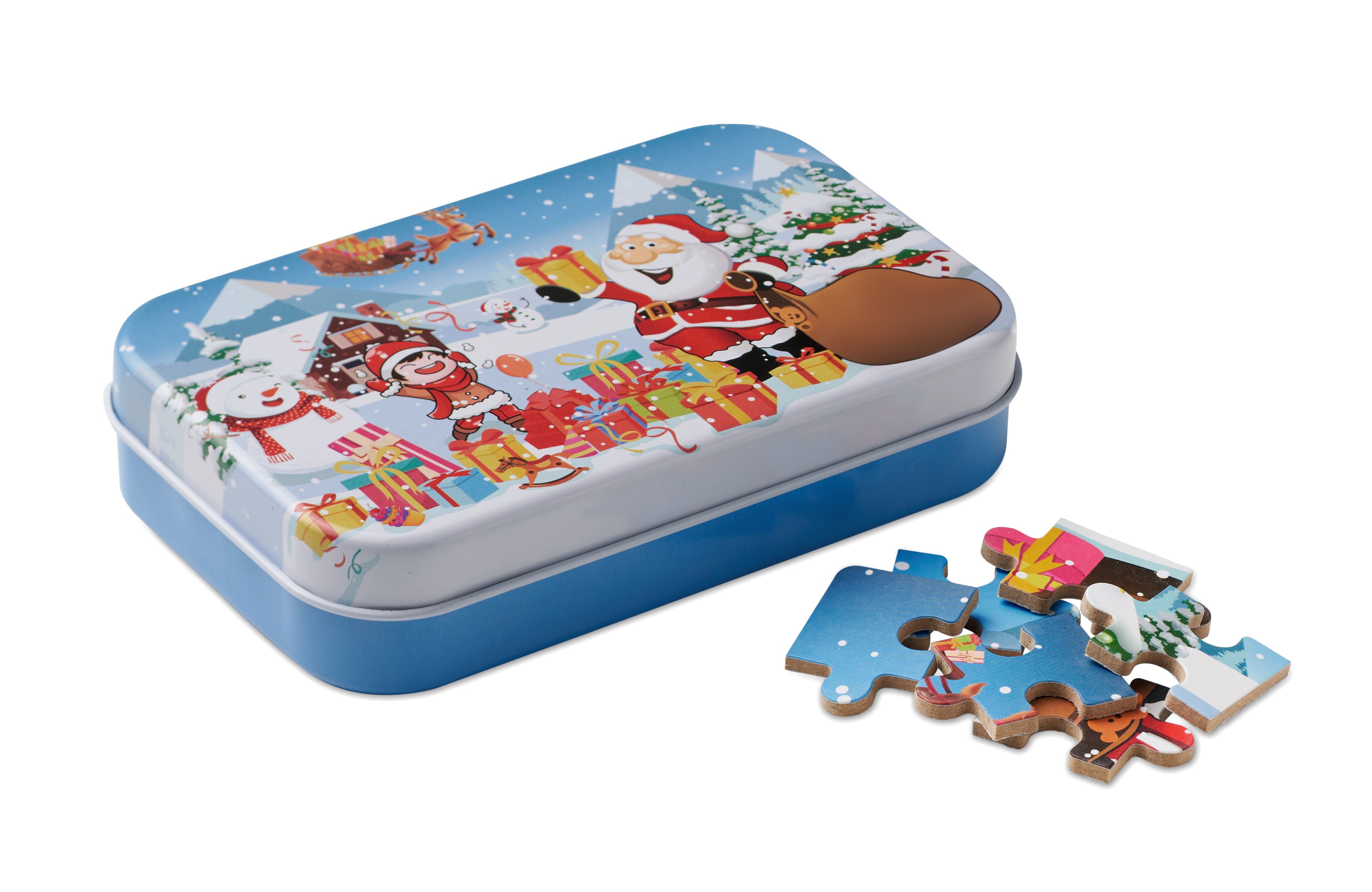 Puzzle de Crăciun din lemn