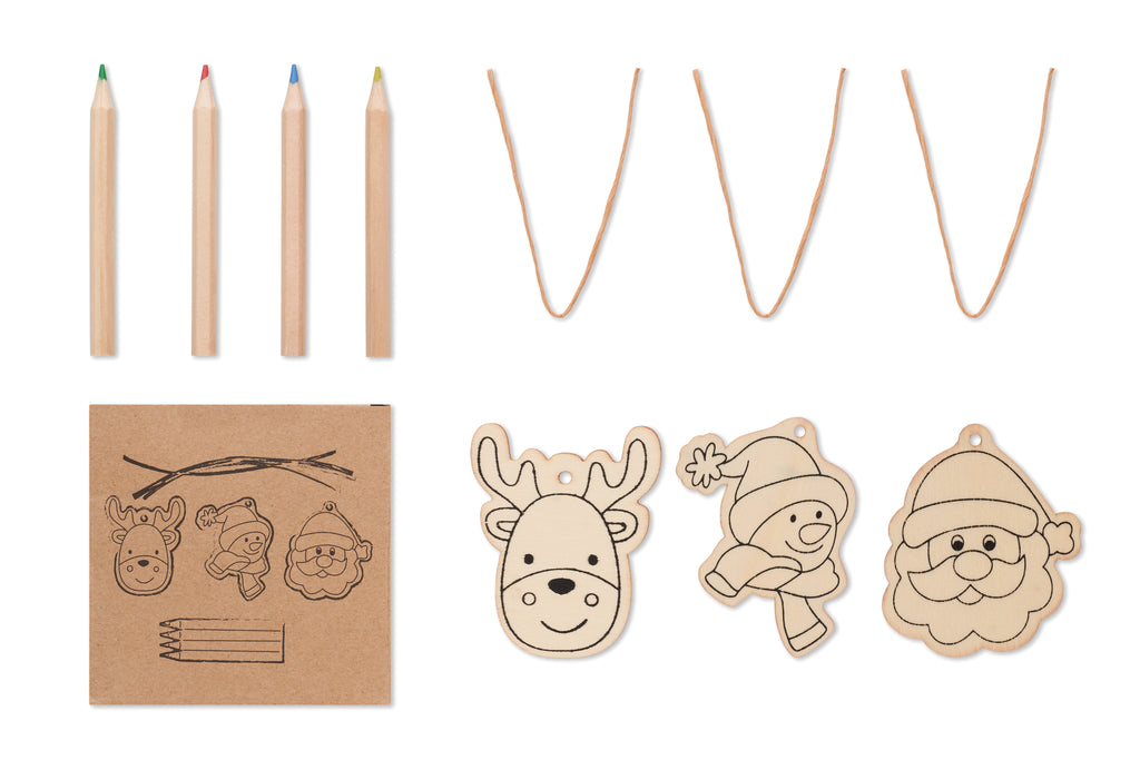 Set de ornamente din lemn pentr