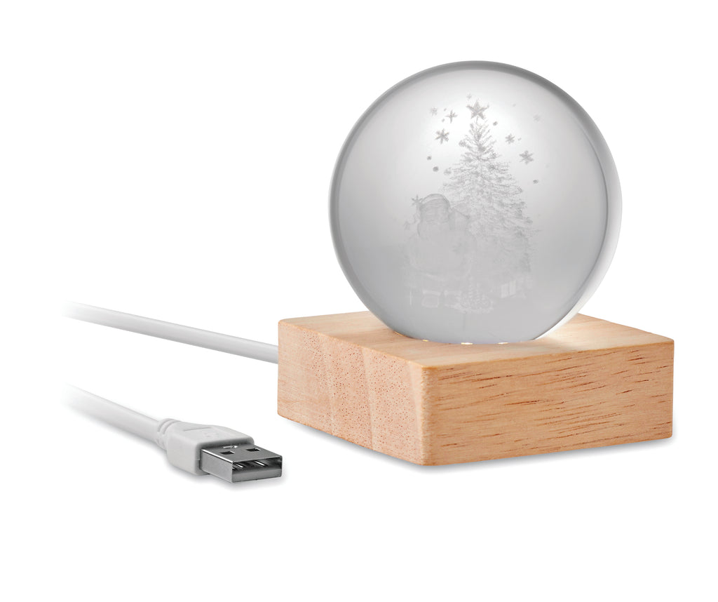 Glob Sticlă Craciun LED