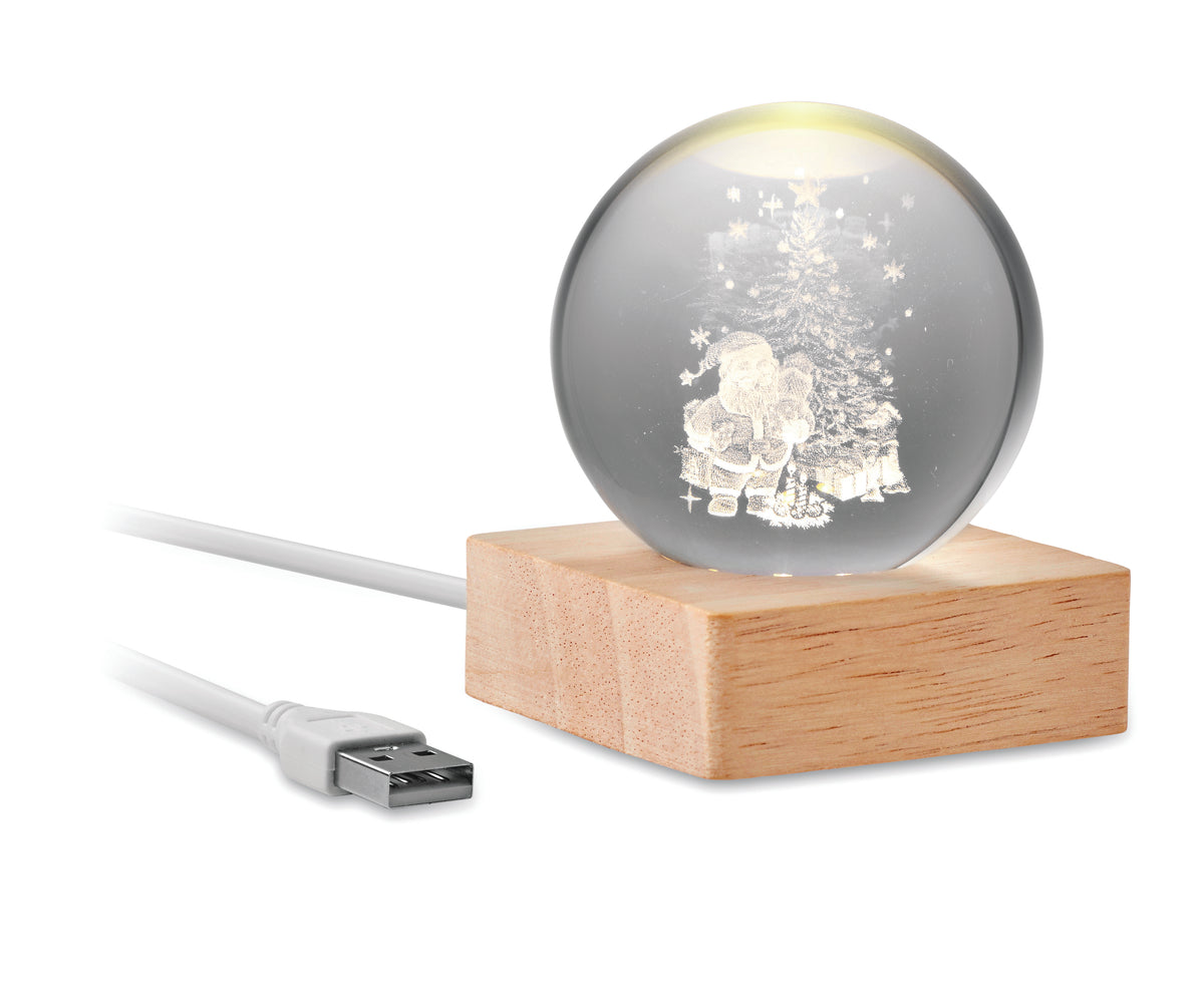 Glob Sticlă Craciun LED