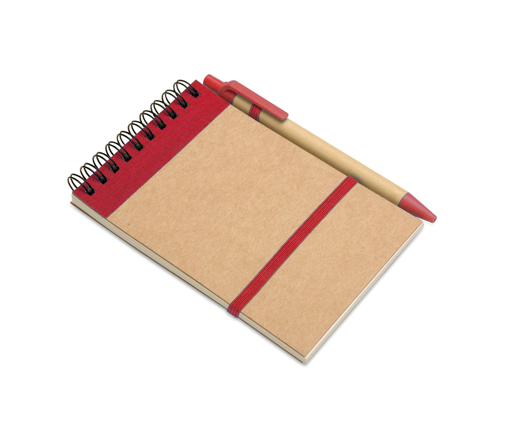 Bloc notes reciclat și pix