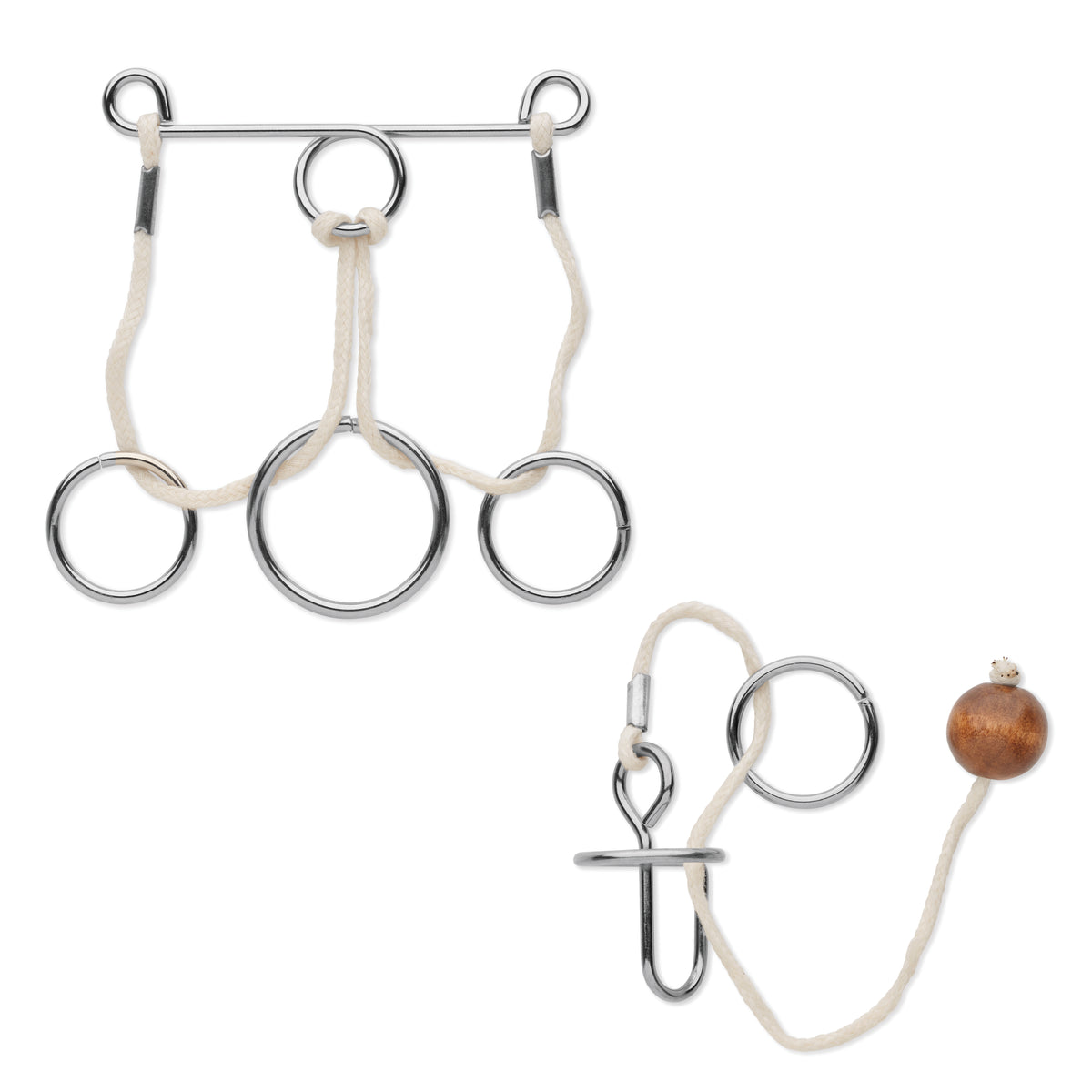 Set de 2 jocuri metalice brainteas