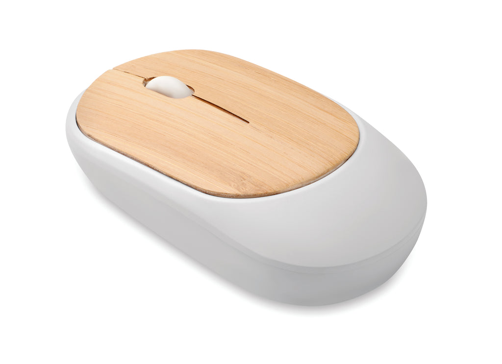 Mouse fără fir din bambus