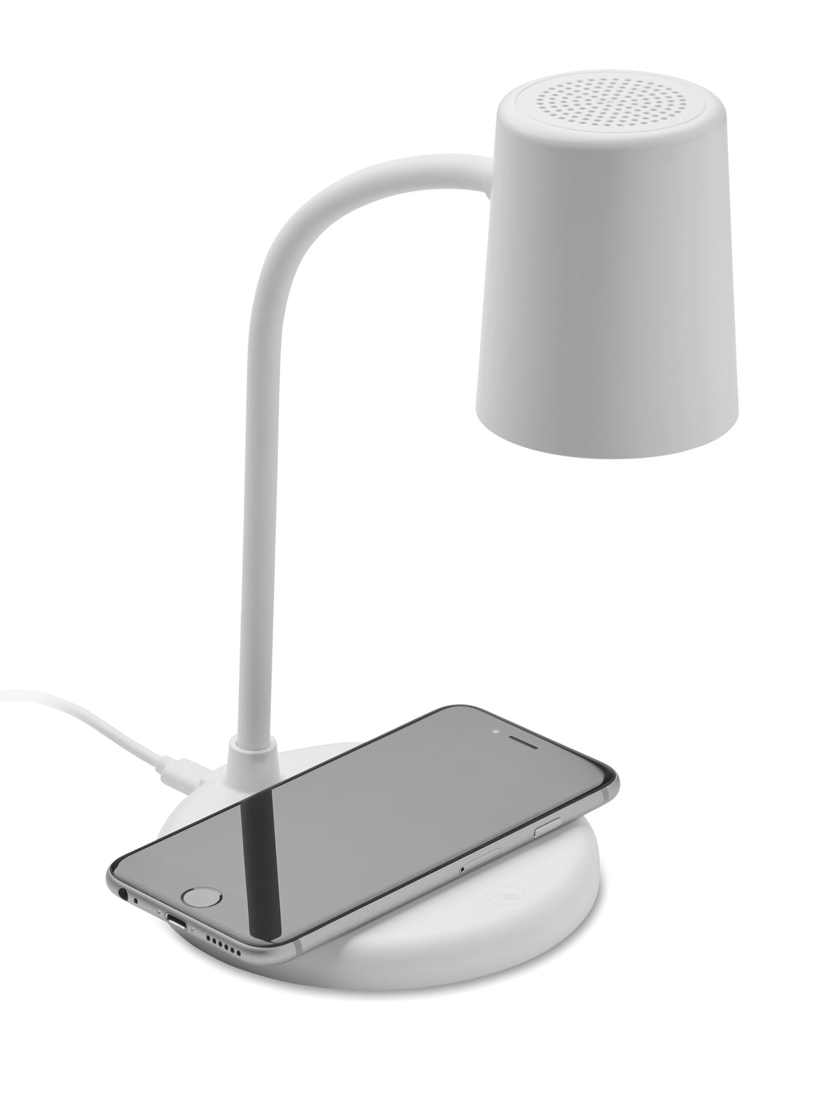 Încărcător wireless + boxă lampă