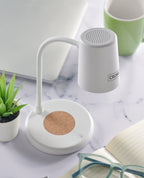 Încărcător wireless + boxă lampă