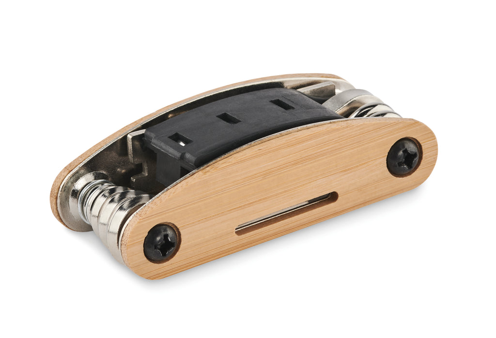 Multitool de buzunar din bambus