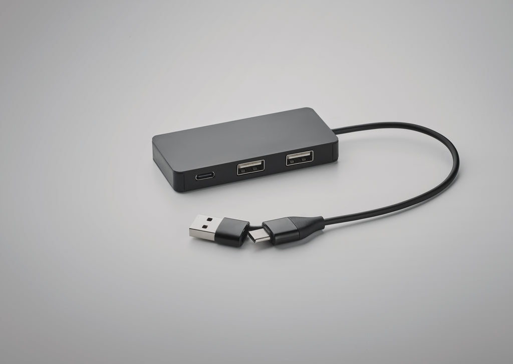 Hub USB cu 3 porturi + cablu 20