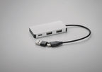 Hub USB cu 3 porturi + cablu 20
