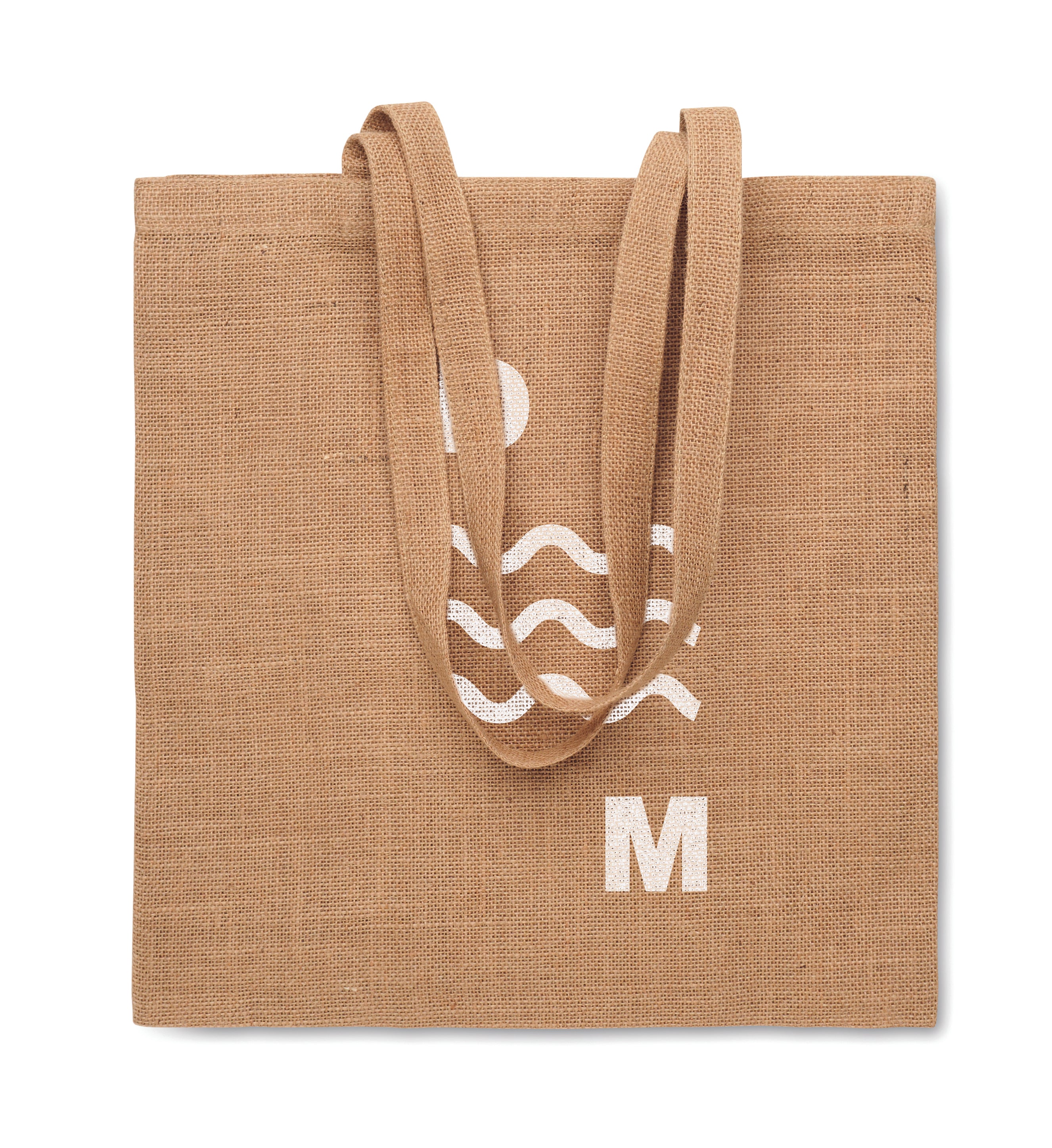 Sacoșă iută cu mânere lungi