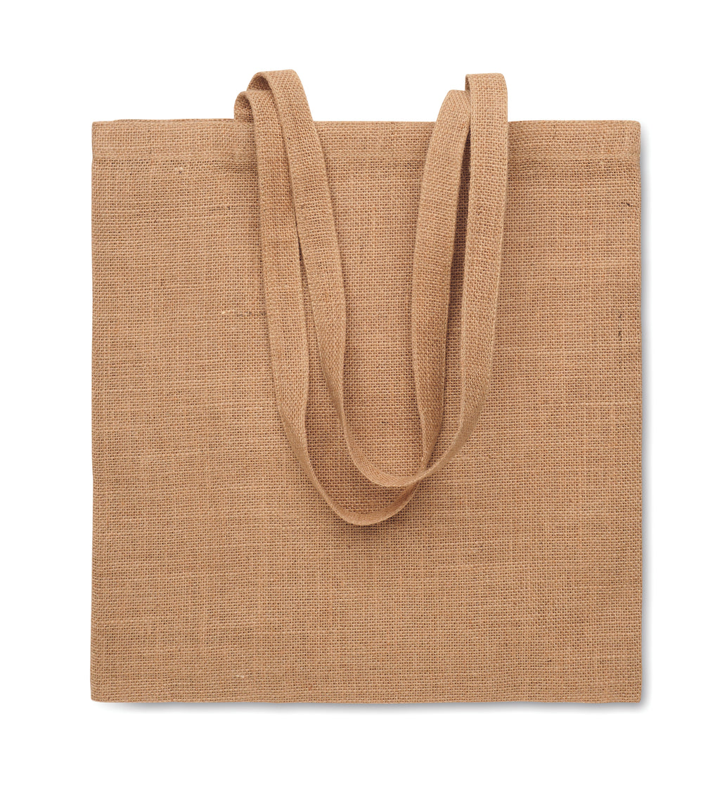 Sacoșă iută cu mânere lungi