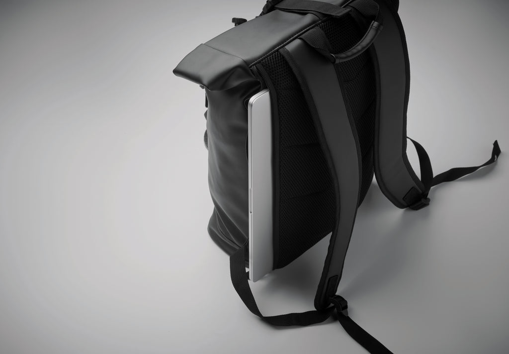 Rucsac rolltop pentru laptop PU