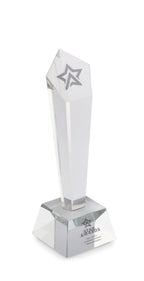 Trofeu din cristal în cutie de