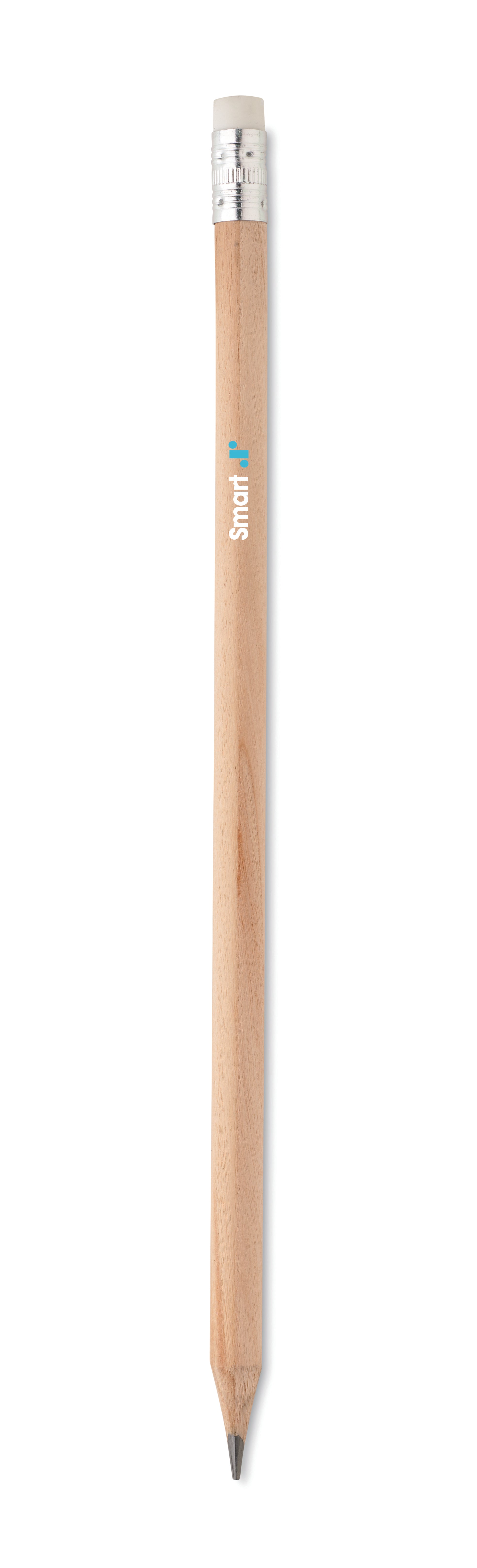 Creion natural cu gumă de șters