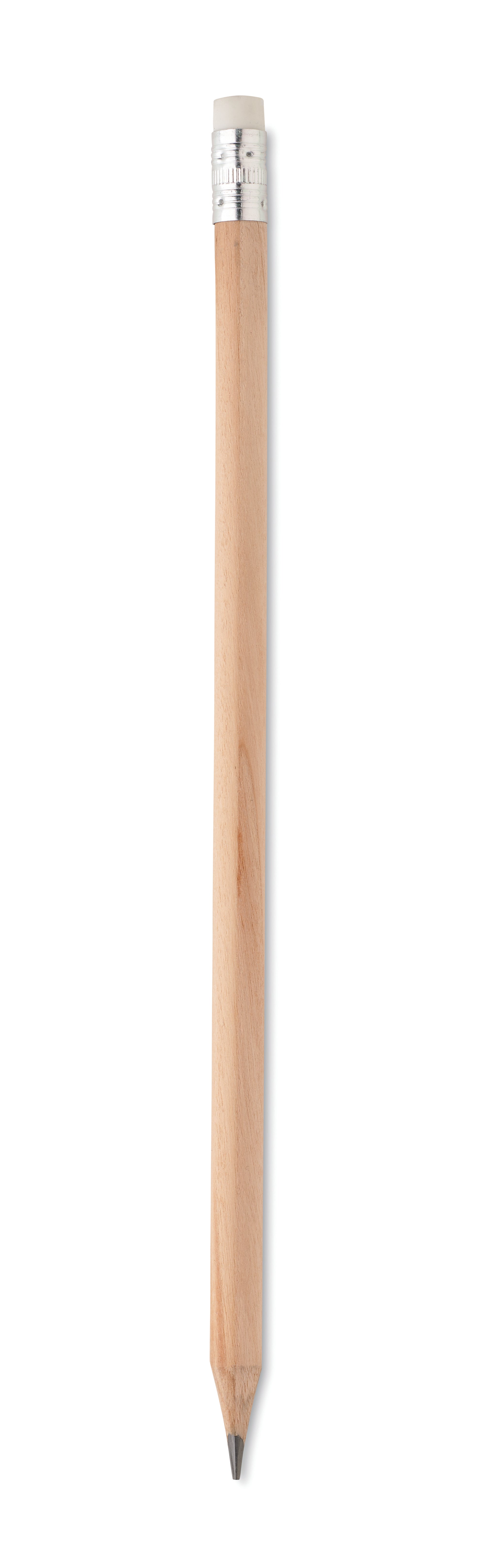 Creion natural cu gumă de șters