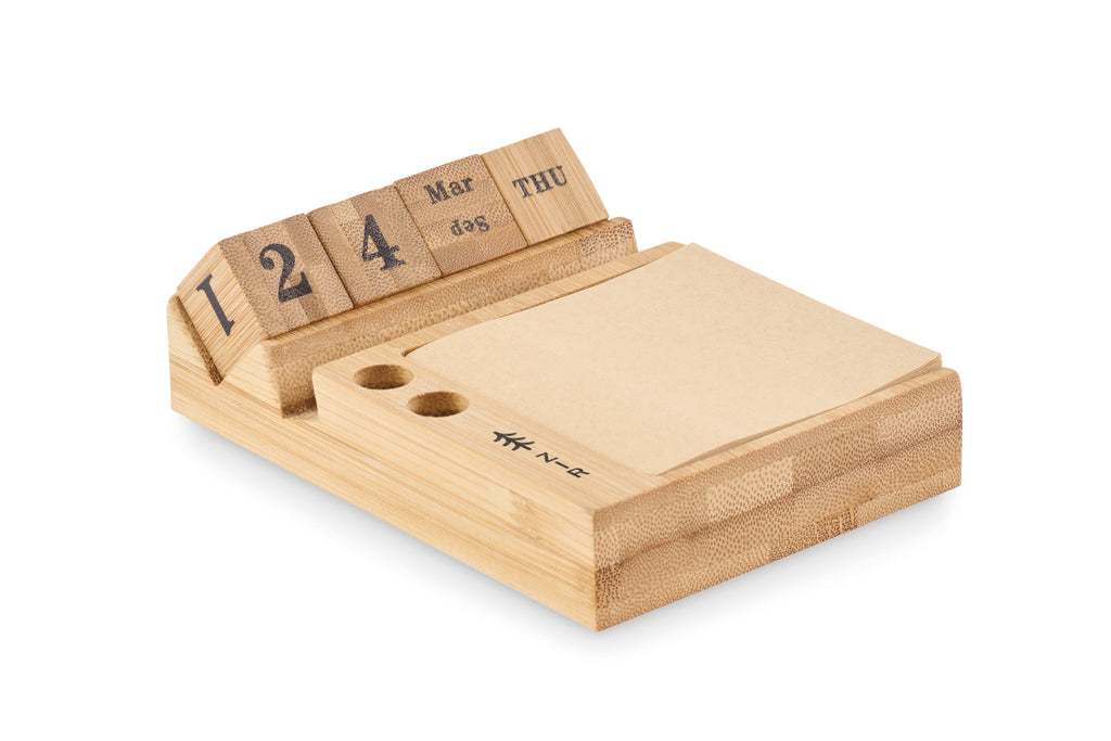 Calendar birou din bambus